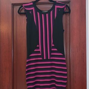 Purple & Black Dress